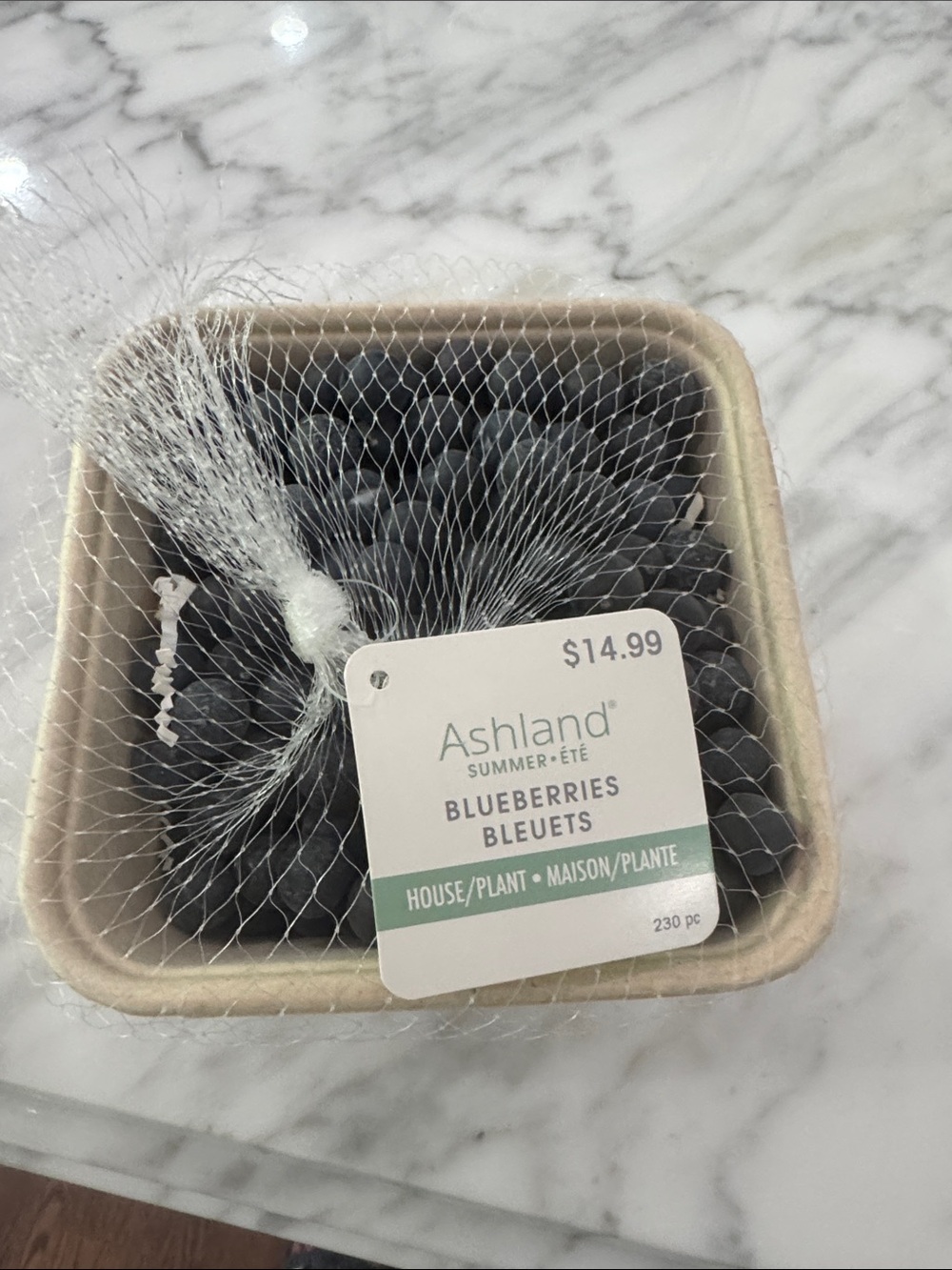 Ashland Faux Blueberries Decorative Home Accent - Dark Blue